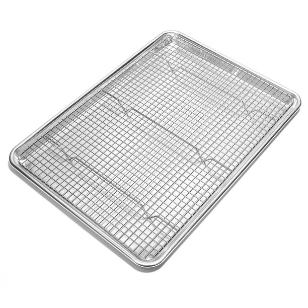 Final Confection Stainless Metal 12" x 17" Baking and Cooling Racks (Appropriate with Half Sheet Pans)