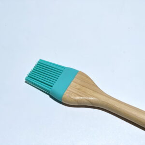 Mainstays Silicone Basting Brush with Bamboo Deal with in Blue and Pure Bamboo End