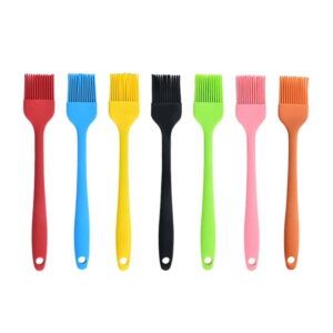 Set of seven Silicone Brushes for Cooking, Grilling, Barbecuing, and Baking Pastries